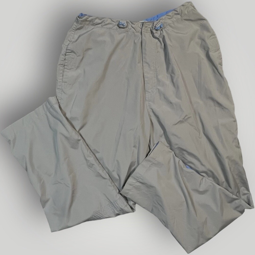 Wind Track Athletic Warm Up Pants Small Gray Hook Loop polyester Med AthLeisure
